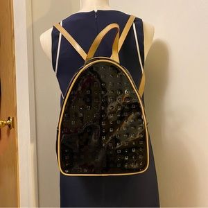 Arcadia patent leather backpack